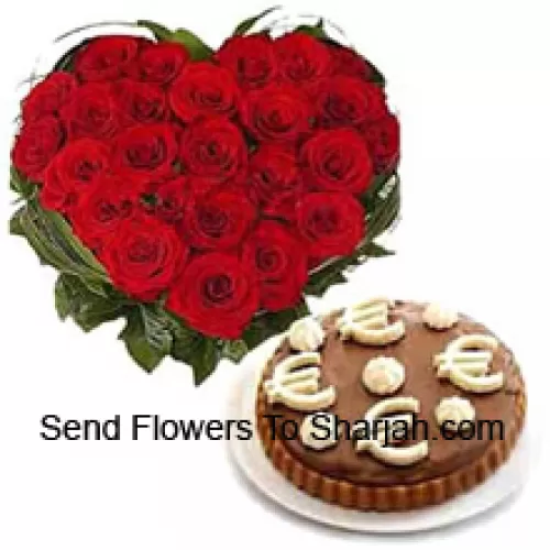 <b>Product Description</b><br><br>Heart Shaped Arrangement Of 40 Red Roses Along With A 1/2 Kg Mousse Cake<br><br><b>Delivery Information</b><br><br>* The design and packaging of the product can always vary and is subject to the availability of flowers and other products available at the time of delivery.<br><br>* The "Time selected is treated as a preference/request and is not a fixed time for delivery". We only guarantee delivery on a "Specified Date" and not within a specified "Time Frame".