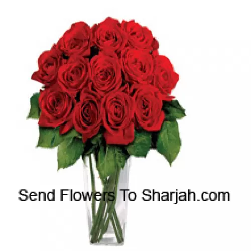 <b>Product Description</b><br><br>15 Red Roses With Some Ferns In A Glass Vase<br><br><b>Delivery Information</b><br><br>* The design and packaging of the product can always vary and is subject to the availability of flowers and other products available at the time of delivery.<br><br>* The "Time selected is treated as a preference/request and is not a fixed time for delivery". We only guarantee delivery on a "Specified Date" and not within a specified "Time Frame".