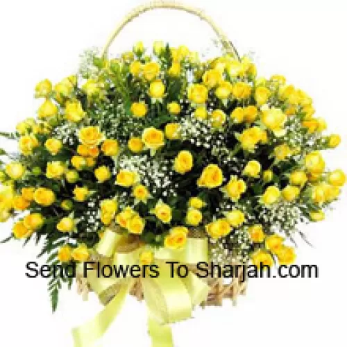 <b>Product Description</b><br><br>A Beautiful Arrangement Of 100 Yellow Roses With Seasonal Fillers<br><br><b>Delivery Information</b><br><br>* The design and packaging of the product can always vary and is subject to the availability of flowers and other products available at the time of delivery.<br><br>* The "Time selected is treated as a preference/request and is not a fixed time for delivery". We only guarantee delivery on a "Specified Date" and not within a specified "Time Frame".