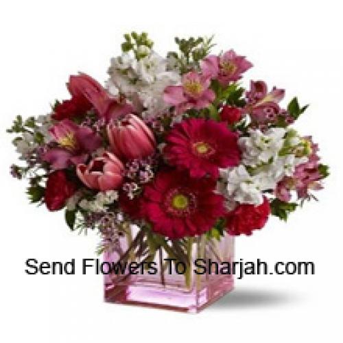 Beautiful Assorted Flowers in Vase