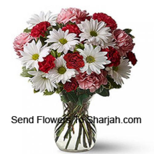 Cute 24 Carnations and Gerberas