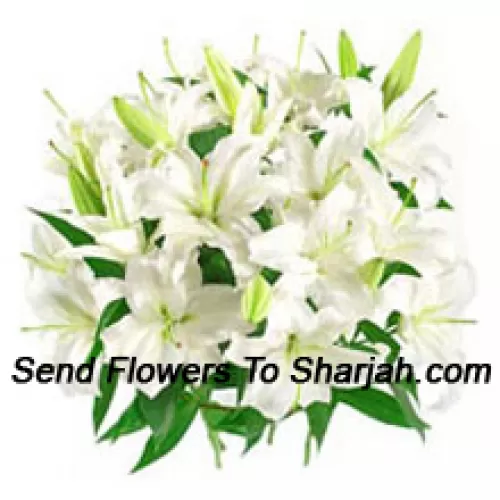 <b>Product Description</b><br><br>Bunch Of White Colored Lilies<br><br><b>Delivery Information</b><br><br>* The design and packaging of the product can always vary and is subject to the availability of flowers and other products available at the time of delivery.<br><br>* The "Time selected is treated as a preference/request and is not a fixed time for delivery". We only guarantee delivery on a "Specified Date" and not within a specified "Time Frame".