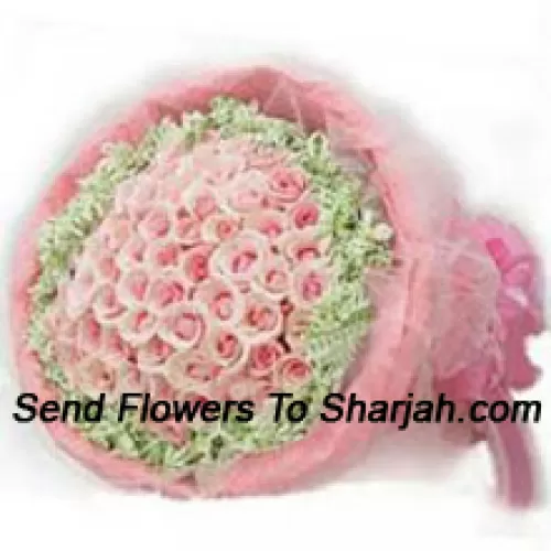 <b>Product Description</b><br><br>Bunch Of 50 Pink Roses With Fillers And Beautiful Wrapping<br><br><b>Delivery Information</b><br><br>* The design and packaging of the product can always vary and is subject to the availability of flowers and other products available at the time of delivery.<br><br>* The "Time selected is treated as a preference/request and is not a fixed time for delivery". We only guarantee delivery on a "Specified Date" and not within a specified "Time Frame".