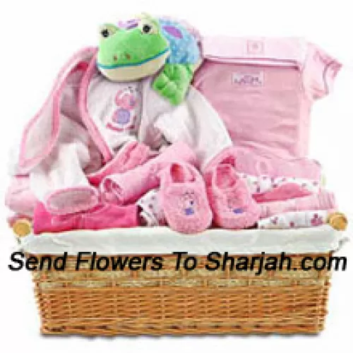 <b>Product Description</b><br><br>New Born Kit For A Girl Having All The Essential Products Like Toiletries etc.<br><br><b>Delivery Information</b><br><br>* The design and packaging of the product can always vary and is subject to the availability of flowers and other products available at the time of delivery.<br><br>* The "Time selected is treated as a preference/request and is not a fixed time for delivery". We only guarantee delivery on a "Specified Date" and not within a specified "Time Frame".