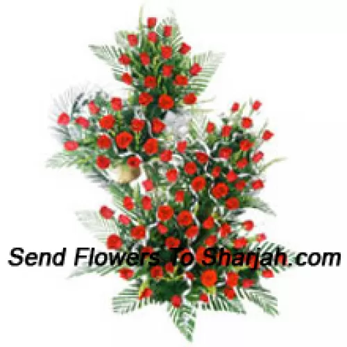 <b>Product Description</b><br><br>3 Feet Tall Arrangement Of 200 Red Roses<br><br><b>Delivery Information</b><br><br>* The design and packaging of the product can always vary and is subject to the availability of flowers and other products available at the time of delivery.<br><br>* The "Time selected is treated as a preference/request and is not a fixed time for delivery". We only guarantee delivery on a "Specified Date" and not within a specified "Time Frame".