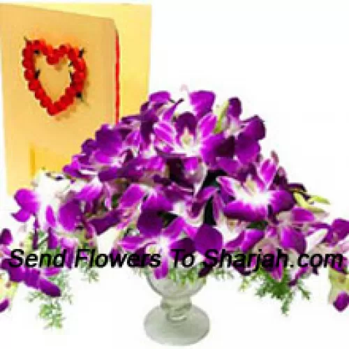 <b>Product Description</b><br><br>Orchids In A Vase With A Free Greeting Card (You are requested to note that the orchids served with this produect can be unbloomed)<br><br><b>Delivery Information</b><br><br>* The design and packaging of the product can always vary and is subject to the availability of flowers and other products available at the time of delivery.<br><br>* The "Time selected is treated as a preference/request and is not a fixed time for delivery". We only guarantee delivery on a "Specified Date" and not within a specified "Time Frame".