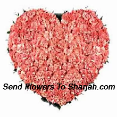 <b>Product Description</b><br><br>Heart Shaped Arrangement Of 100 Pink Carnations<br><br><b>Delivery Information</b><br><br>* The design and packaging of the product can always vary and is subject to the availability of flowers and other products available at the time of delivery.<br><br>* The "Time selected is treated as a preference/request and is not a fixed time for delivery". We only guarantee delivery on a "Specified Date" and not within a specified "Time Frame".