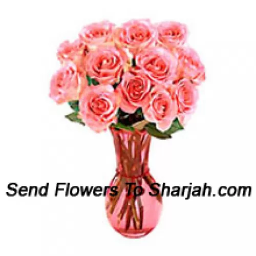 <b>Product Description</b><br><br>12 Pink Roses In A Glass Vase<br><br><b>Delivery Information</b><br><br>* The design and packaging of the product can always vary and is subject to the availability of flowers and other products available at the time of delivery.<br><br>* The "Time selected is treated as a preference/request and is not a fixed time for delivery". We only guarantee delivery on a "Specified Date" and not within a specified "Time Frame".