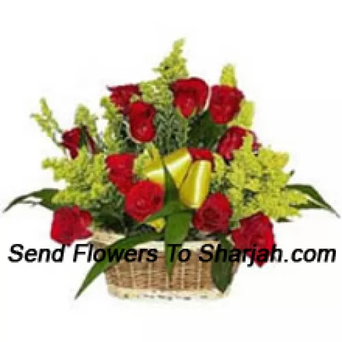 <b>Product Description</b><br><br>Basket Of 18 Red Roses With Seasonal Fillers<br><br><b>Delivery Information</b><br><br>* The design and packaging of the product can always vary and is subject to the availability of flowers and other products available at the time of delivery.<br><br>* The "Time selected is treated as a preference/request and is not a fixed time for delivery". We only guarantee delivery on a "Specified Date" and not within a specified "Time Frame".