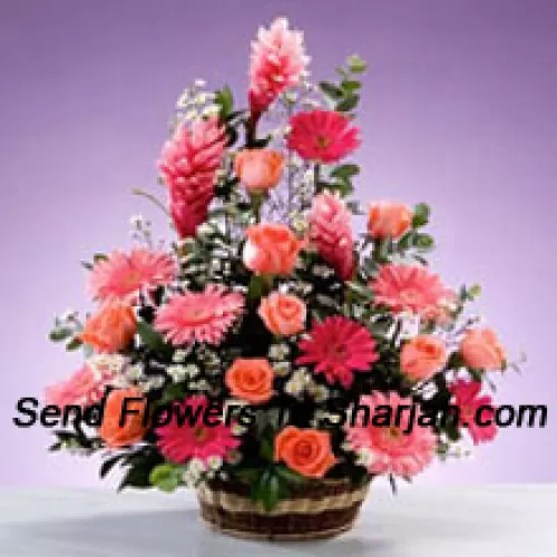 <b>Product Description</b><br><br>Basket Of Assorted Flowers Including Gerberas, Roses and Seasonal Fillers<br><br><b>Delivery Information</b><br><br>* The design and packaging of the product can always vary and is subject to the availability of flowers and other products available at the time of delivery.<br><br>* The "Time selected is treated as a preference/request and is not a fixed time for delivery". We only guarantee delivery on a "Specified Date" and not within a specified "Time Frame".