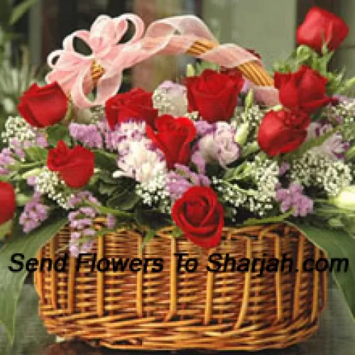 <b>Product Description</b><br><br>Basket Of 24 Red Roses<br><br><b>Delivery Information</b><br><br>* The design and packaging of the product can always vary and is subject to the availability of flowers and other products available at the time of delivery.<br><br>* The "Time selected is treated as a preference/request and is not a fixed time for delivery". We only guarantee delivery on a "Specified Date" and not within a specified "Time Frame".