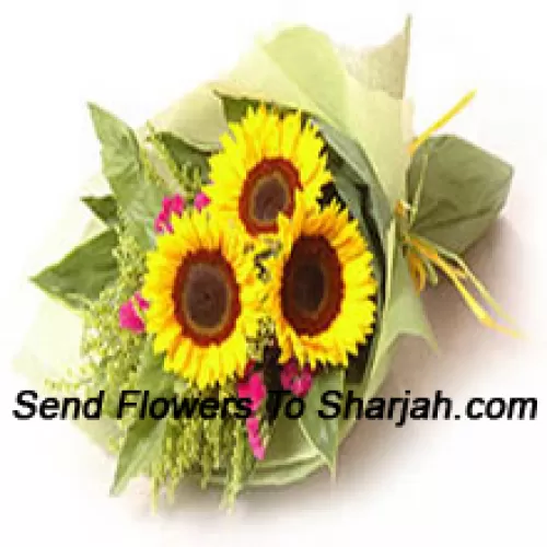 <b>Product Description</b><br><br>Hand Bunch Of Sunflowers<br><br><b>Delivery Information</b><br><br>* The design and packaging of the product can always vary and is subject to the availability of flowers and other products available at the time of delivery.<br><br>* The "Time selected is treated as a preference/request and is not a fixed time for delivery". We only guarantee delivery on a "Specified Date" and not within a specified "Time Frame".