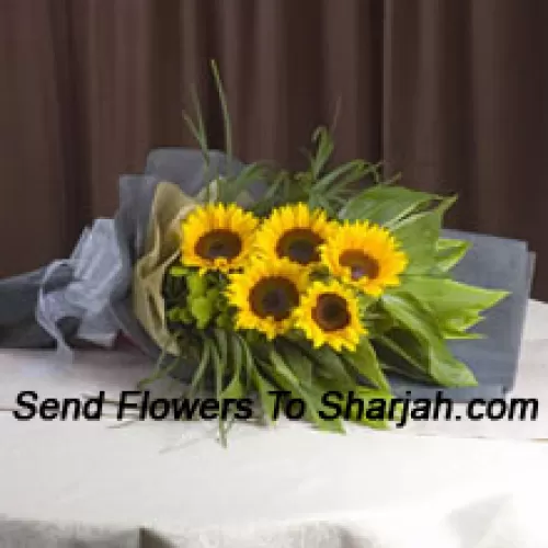 <b>Product Description</b><br><br>Hand Bunch Of Sunflowers<br><br><b>Delivery Information</b><br><br>* The design and packaging of the product can always vary and is subject to the availability of flowers and other products available at the time of delivery.<br><br>* The "Time selected is treated as a preference/request and is not a fixed time for delivery". We only guarantee delivery on a "Specified Date" and not within a specified "Time Frame".