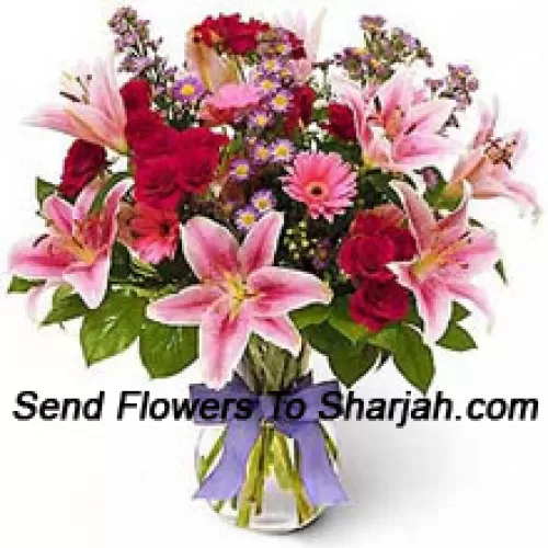 <b>Product Description</b><br><br>Assorted Flowers In A Vase<br><br><b>Delivery Information</b><br><br>* The design and packaging of the product can always vary and is subject to the availability of flowers and other products available at the time of delivery.<br><br>* The "Time selected is treated as a preference/request and is not a fixed time for delivery". We only guarantee delivery on a "Specified Date" and not within a specified "Time Frame".