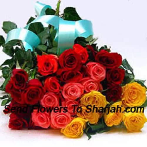 <b>Product Description</b><br><br>Bunch Of 12 Red, 6 Yellow And 6 Pink Roses<br><br><b>Delivery Information</b><br><br>* The design and packaging of the product can always vary and is subject to the availability of flowers and other products available at the time of delivery.<br><br>* The "Time selected is treated as a preference/request and is not a fixed time for delivery". We only guarantee delivery on a "Specified Date" and not within a specified "Time Frame".