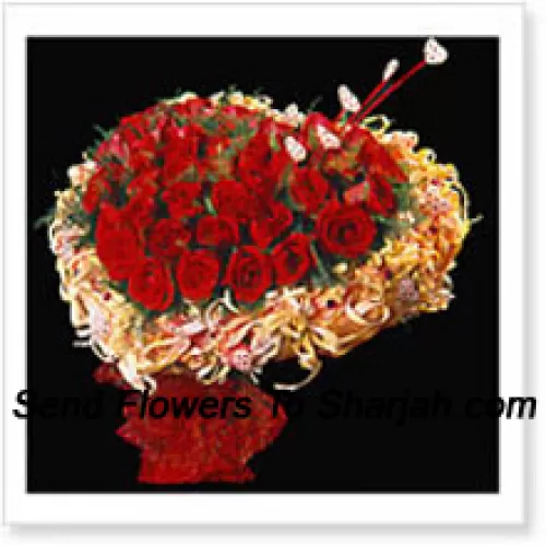 <b>Product Description</b><br><br>Heart Shaped Arrangement Of 50 Red Roses<br><br><b>Delivery Information</b><br><br>* The design and packaging of the product can always vary and is subject to the availability of flowers and other products available at the time of delivery.<br><br>* The "Time selected is treated as a preference/request and is not a fixed time for delivery". We only guarantee delivery on a "Specified Date" and not within a specified "Time Frame".