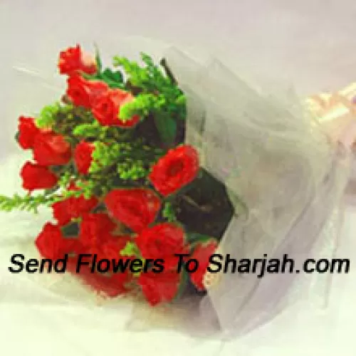<b>Product Description</b><br><br>Bunch Of 12 Red Roses With Fillers<br><br><b>Delivery Information</b><br><br>* The design and packaging of the product can always vary and is subject to the availability of flowers and other products available at the time of delivery.<br><br>* The "Time selected is treated as a preference/request and is not a fixed time for delivery". We only guarantee delivery on a "Specified Date" and not within a specified "Time Frame".