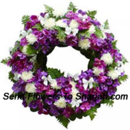 Elegant Assorted Flower Wreath