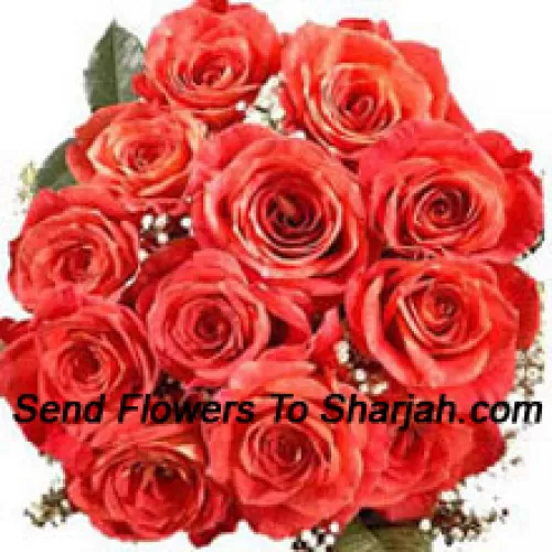 <b>Product Description</b><br><br>Bunch Of 12 Orange Roses With Seasonal Filler<br><br><b>Delivery Information</b><br><br>* The design and packaging of the product can always vary and is subject to the availability of flowers and other products available at the time of delivery.<br><br>* The "Time selected is treated as a preference/request and is not a fixed time for delivery". We only guarantee delivery on a "Specified Date" and not within a specified "Time Frame".