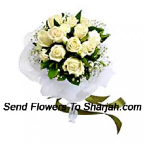 <b>Product Description</b><br><br>Bunch Of 12 White Roses<br><br><b>Delivery Information</b><br><br>* The design and packaging of the product can always vary and is subject to the availability of flowers and other products available at the time of delivery.<br><br>* The "Time selected is treated as a preference/request and is not a fixed time for delivery". We only guarantee delivery on a "Specified Date" and not within a specified "Time Frame".