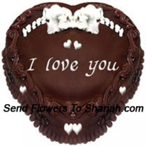 1 Kg Chocolate Heart Cake