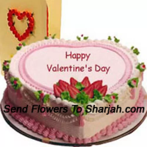 <b>Product Description</b><br><br>1 Kg (2.2 Lbs) Heart Shaped Strawberry Cake<br><br><b>Delivery Information</b><br><br>* The design and packaging of the product can always vary and is subject to the availability of flowers and other products available at the time of delivery.<br><br>* The "Time selected is treated as a preference/request and is not a fixed time for delivery". We only guarantee delivery on a "Specified Date" and not within a specified "Time Frame".