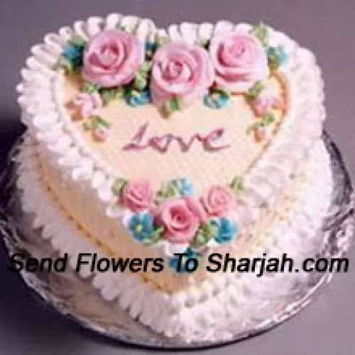 <b>Product Description</b><br><br>1 Kg (2.2 Lbs) Heart Shaped Vanilla Cake<br><br><b>Delivery Information</b><br><br>* The design and packaging of the product can always vary and is subject to the availability of flowers and other products available at the time of delivery.<br><br>* The "Time selected is treated as a preference/request and is not a fixed time for delivery". We only guarantee delivery on a "Specified Date" and not within a specified "Time Frame".