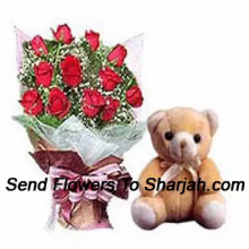 <b>Product Description</b><br><br>Bunch Of 12 Red Roses With Fillers And A Small Cute Teddy Bear<br><br><b>Delivery Information</b><br><br>* The design and packaging of the product can always vary and is subject to the availability of flowers and other products available at the time of delivery.<br><br>* The "Time selected is treated as a preference/request and is not a fixed time for delivery". We only guarantee delivery on a "Specified Date" and not within a specified "Time Frame".