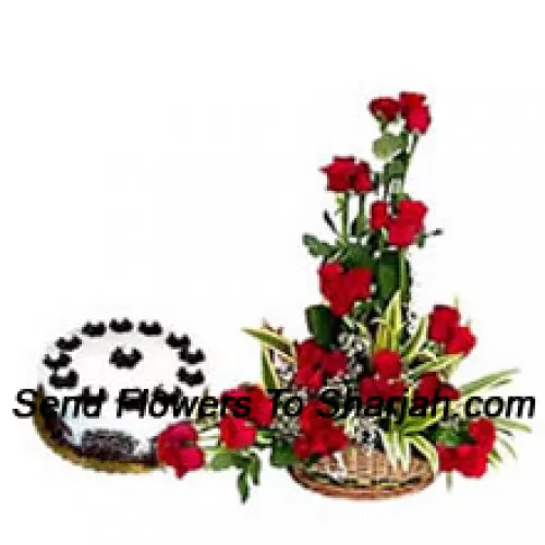 <b>Product Description</b><br><br>Basket Of 30 Red Roses Along With A Yummy Half Kg Cream Cake<br><br><b>Delivery Information</b><br><br>* The design and packaging of the product can always vary and is subject to the availability of flowers and other products available at the time of delivery.<br><br>* The "Time selected is treated as a preference/request and is not a fixed time for delivery". We only guarantee delivery on a "Specified Date" and not within a specified "Time Frame".