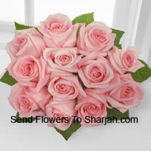 12 Beautiful Pink Roses