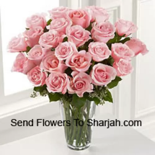 <b>Product Description</b><br><br>24 Pink Roses With Some Ferns In A Vase<br><br><b>Delivery Information</b><br><br>* The design and packaging of the product can always vary and is subject to the availability of flowers and other products available at the time of delivery.<br><br>* The "Time selected is treated as a preference/request and is not a fixed time for delivery". We only guarantee delivery on a "Specified Date" and not within a specified "Time Frame".