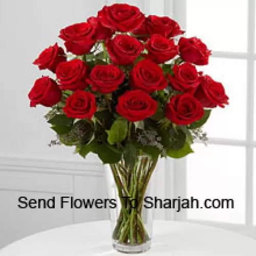 <b>Product Description</b><br><br>18 Red Roses With Some Ferns In A Vase<br><br><b>Delivery Information</b><br><br>* The design and packaging of the product can always vary and is subject to the availability of flowers and other products available at the time of delivery.<br><br>* The "Time selected is treated as a preference/request and is not a fixed time for delivery". We only guarantee delivery on a "Specified Date" and not within a specified "Time Frame".